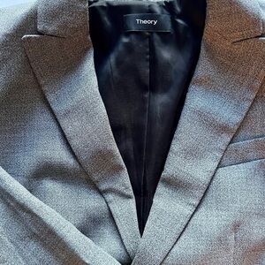 Theory Women’s Suit: Gray Blazer + Trouser